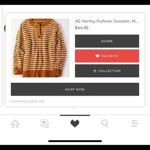 AE Henley Pullover sweater